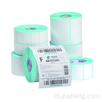 Paper berlapis label termal kertas label barcode